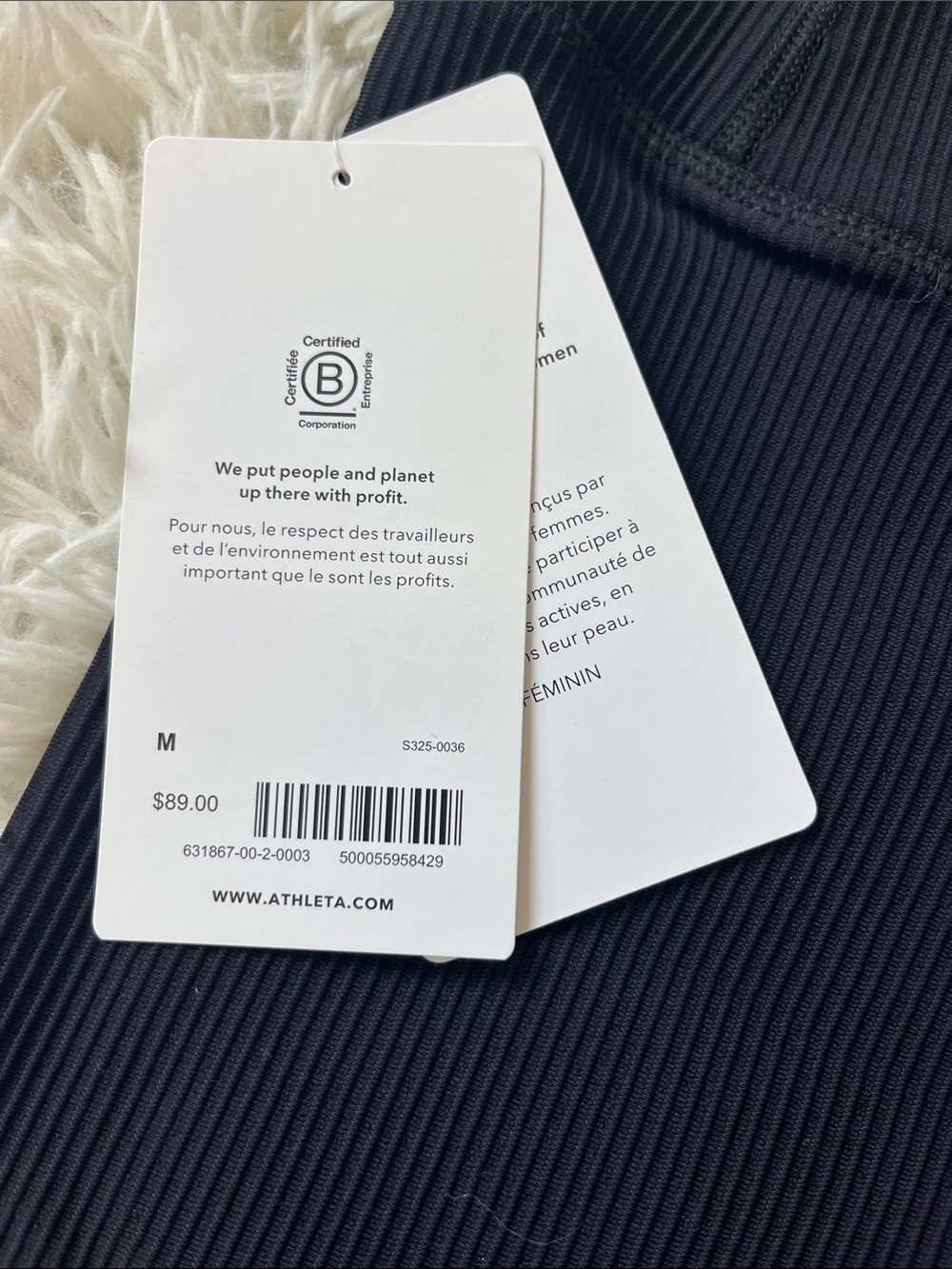NWT Athleta Elation Ribbed Tights/leggings - Picture 4 of 6